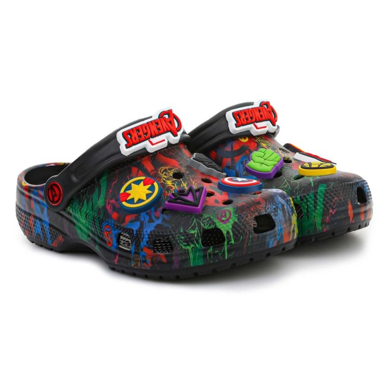 Tamanco Crocs Clássico Marvel Avengers Kids 207721-001 preto 1
