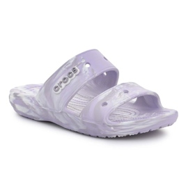 Chinelos Crocs Classic Marbled Sandal 207701-5PT branco 1