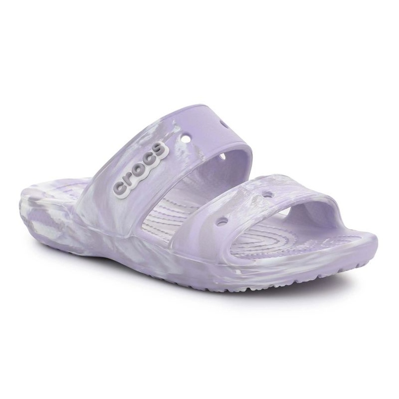 Chinelos Crocs Classic Marbled Sandal 207701-5PT branco 1