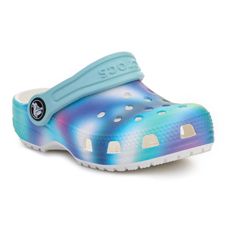 Chinelos Crocs Classic Solarized Kids Clog 207588-94S azul 1