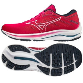 Tênis de corrida Mizuno Wave Rider 25 J1GD210303 rosa 1