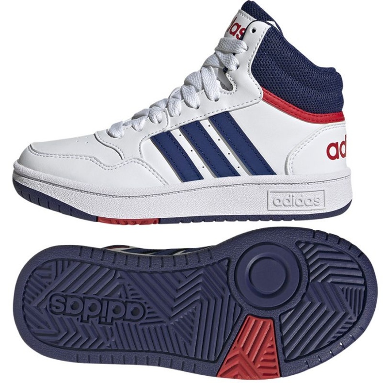 Tênis Adidas Hoops Mid 3.0 GZ9647 branco branco 1