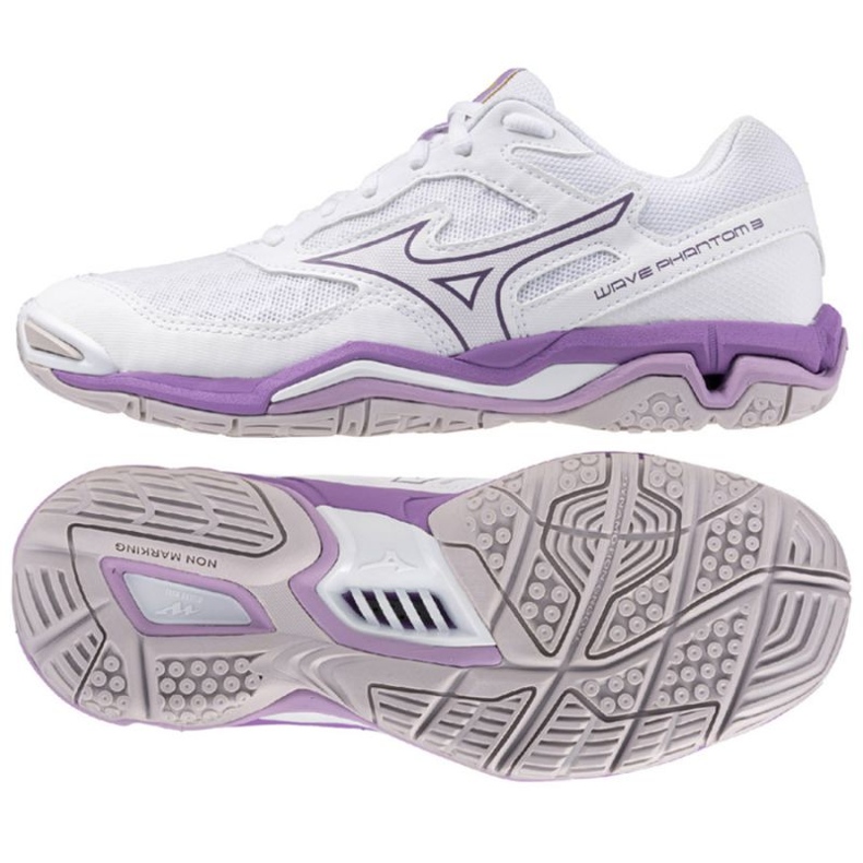 Sapatos Mizuno Wave Phantom 3 X1GB226010 branco 1 Sapatos Mizuno Wave Phantom 3 X1GB226010 branco 1