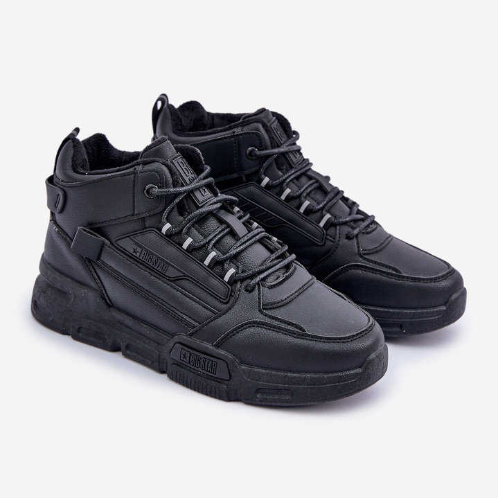 Tênis isolado masculino Big Star OO174587 HI-POLLY System MID preto 1