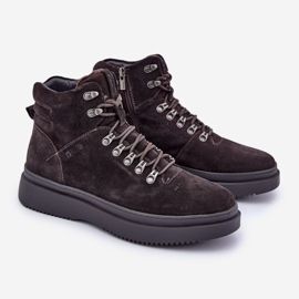 Botas isoladas de camurça masculina Big Star OO174189 marrom 1