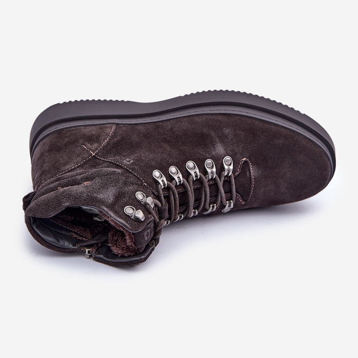 Botas isoladas de camurça masculina Big Star OO174189 marrom 2