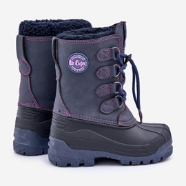 Botas altas e quentes para neve infantil Lee Cooper LCJ-24-44-2843K Azul marinho 2