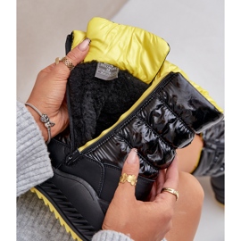 Botas de neve femininas Big Star com pele OO274A395 pretas preto 2