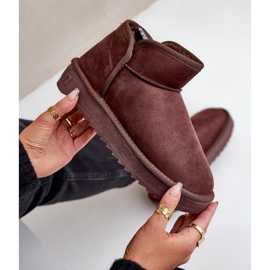 Botas de neve com plataforma feminina D.Franklin DFSH370010 Chocolate marrom 2