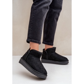 Botas de neve com plataforma feminina D.Franklin DFSH370010 pretas preto 2