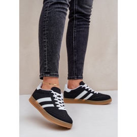 Tênis esportivo feminino baixo, preto 2