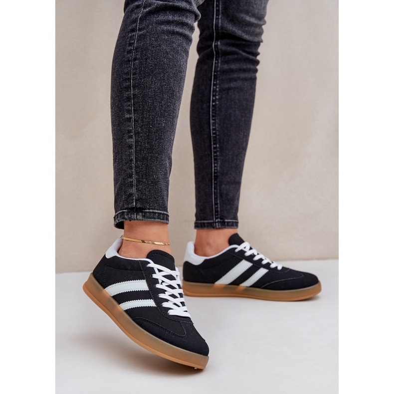 Tênis esportivo feminino baixo, preto 2