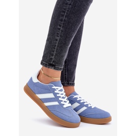 Tênis esportivo feminino baixo, azul 1