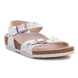 Sandálias Birkenstock Rio Kids 1022232 Pastel Floral rosa 1