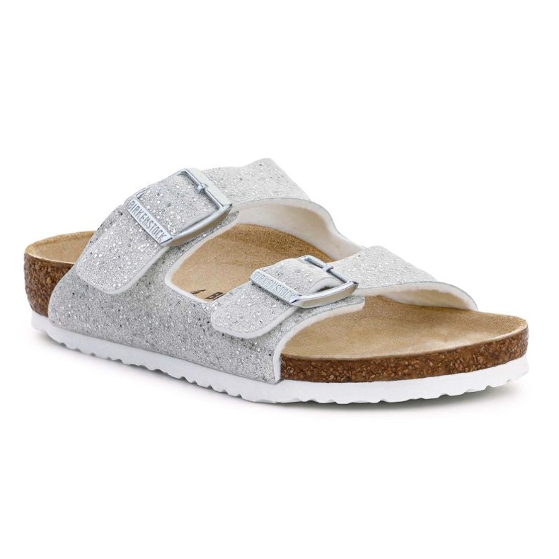 Kalpki Birkenstock Arizona Kids 1022230 Cosmic Sparkle Branco prata 1