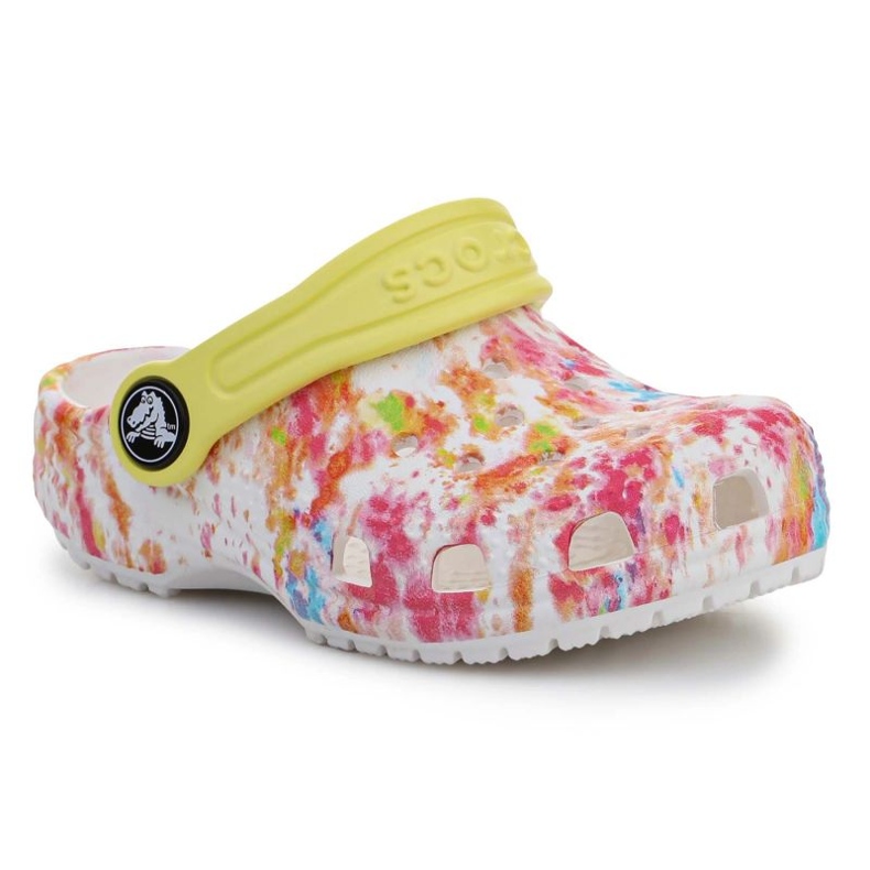 Tamanco infantil crocs clássico tie-dye gráfico T 206994-83B multicolorido 1