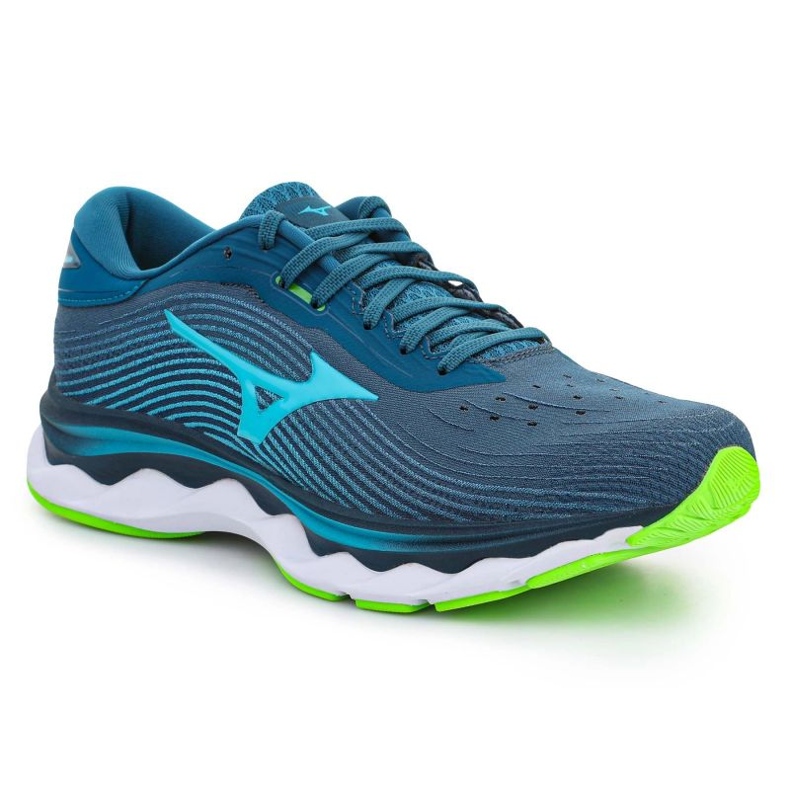 Sapatos Mizuno Wave Sky 5 J1GC210226 azul 1 Sapatos Mizuno Wave Sky 5 J1GC210226 azul 1
