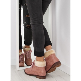 Botas com atacadores cor-de-rosa para mulher NC87 cor-de-rosa 1