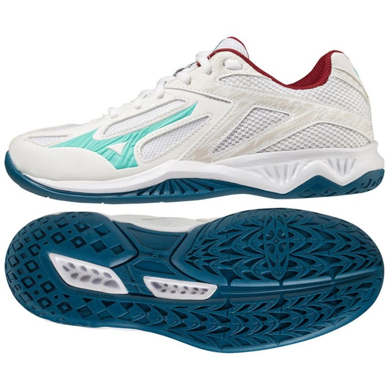 Tênis de voleibol Mizuno Lightning Star Z6 V1GD210348 branco branco 1