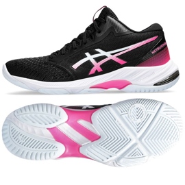 Tênis Asics Netburner Ballistic Ff Mt 3 W 1052A070-003 preto preto 1
