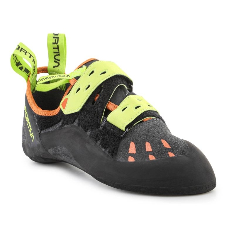 Sapatos de escalada La Sportiva Tarantula Carbon Lime Punch 40R900729 cinza 1