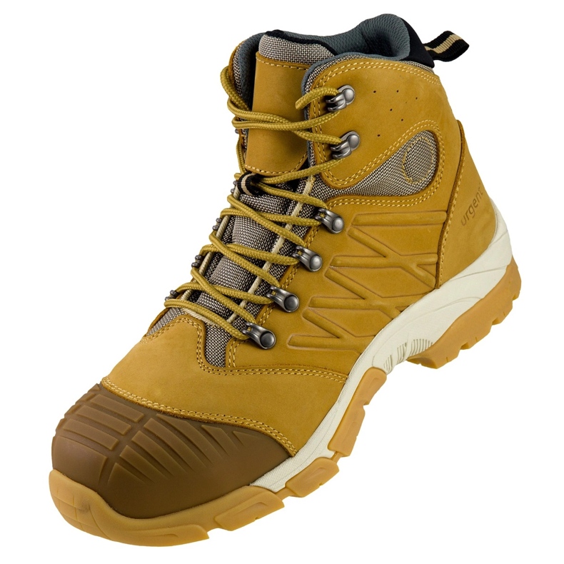 Botas de trabalho masculinas com biqueira composta URGENT 135/S3 amarelo 1
