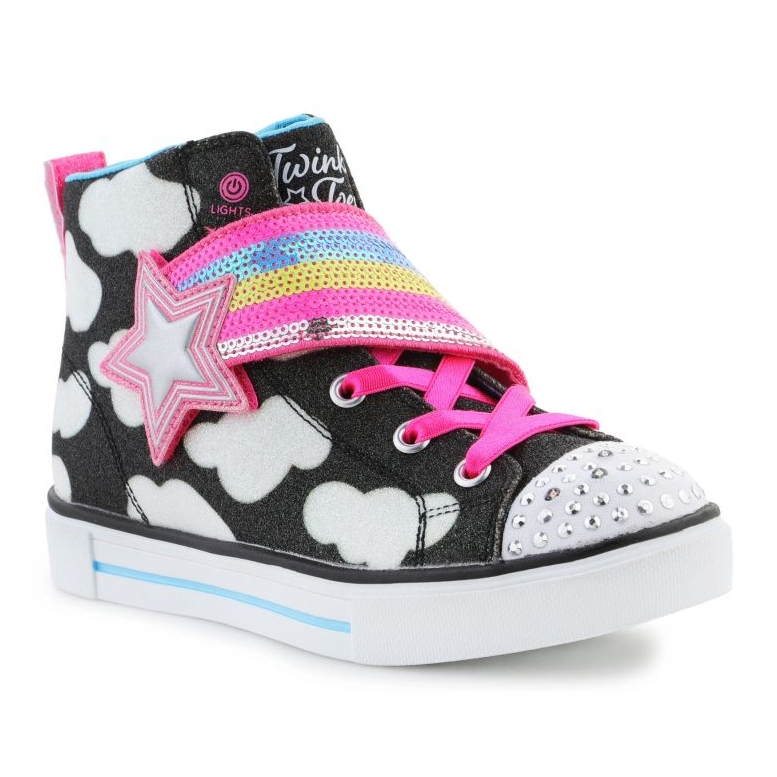 Sapatos Skechers Twinkle Toes: Twinkle Sparks - Shooting Star 314775L-BKMT preto 1