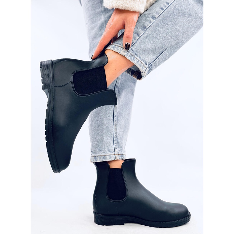 Botas Chelsea femininas, pretas preto 2