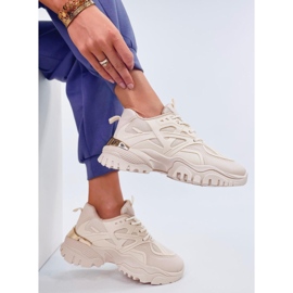 Calçados esportivos femininos bege 1