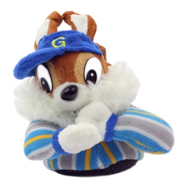 American Club Chinelos de estimação esquilo americano quente azul castanho 2