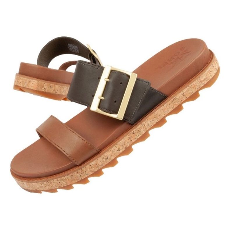 Chinelos Sorel Roaming Slide NL4177-242 castanho 1