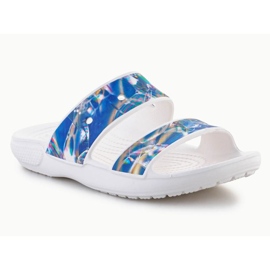 Sandália Crocs Classic Hyperreal W 208375-928 azul 1 Sandália Crocs Classic Hyperreal W 208375-928 azul 1