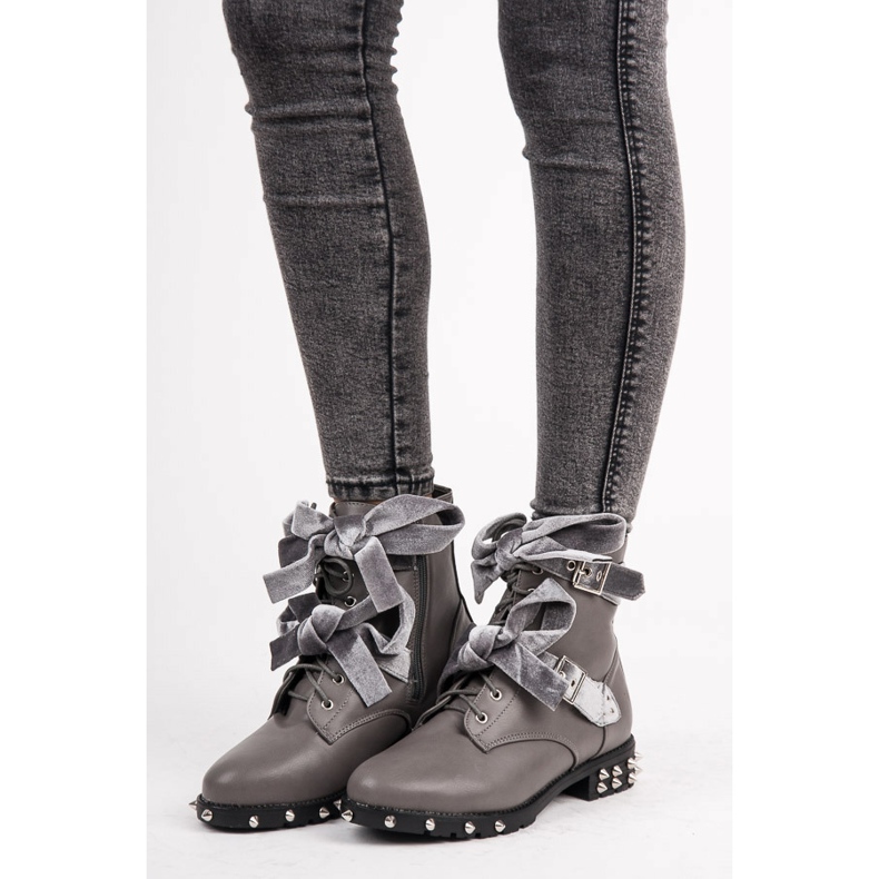 Vices Botas de trabalho com tachas cinza 1