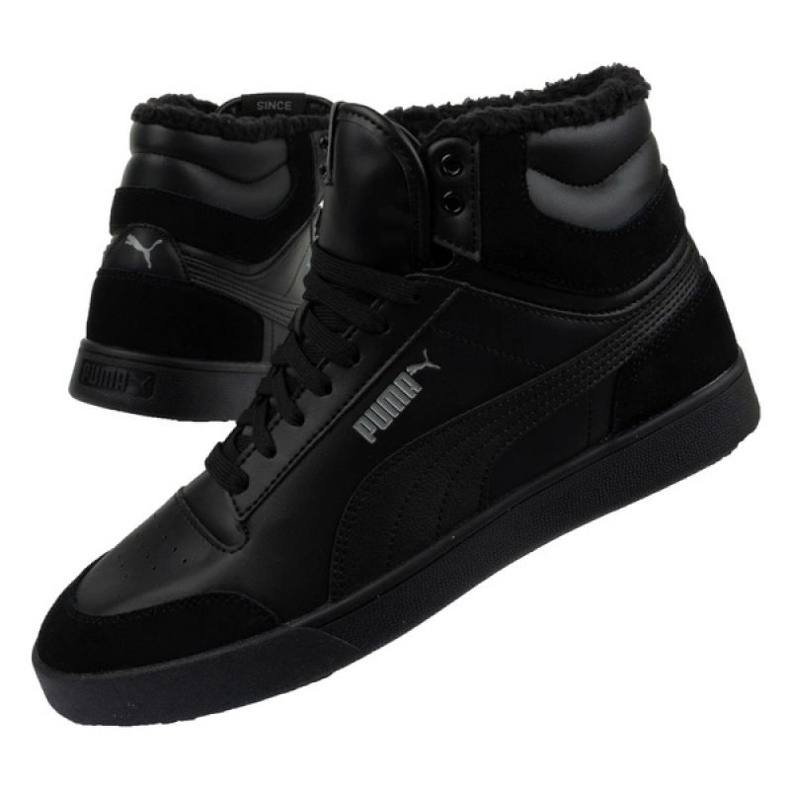 Sapatos de inverno Puma Shuffle Mid 387609 01 preto 1