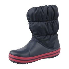 Botas de neve feminina Crocs Inverno Puff Boot 14613-485 azul marinho 3