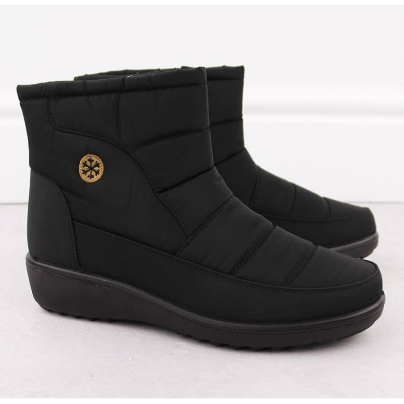 Botas de neve femininas Unisoft, pretas preto 2