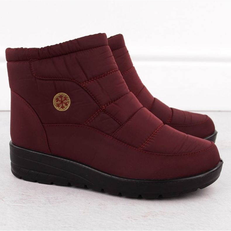 Botas isoladas femininas News com cunha 5029, vermelho 2