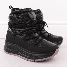 Botas de neve femininas Filippo DBT6647, pretas preto 2