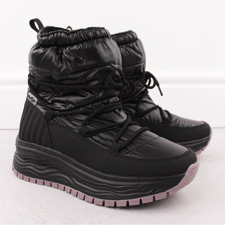 Botas de neve femininas Filippo DBT6647, pretas preto 2