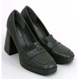 Sapatos femininos de salto alto, verdes 1