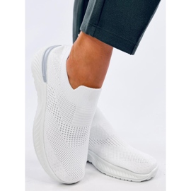 Meias esportivas femininas, brancas branco 2