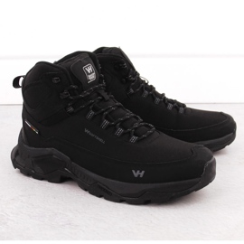 Sapatos de trekking masculinos impermeáveis, pretos, Vanhorn 99302 1