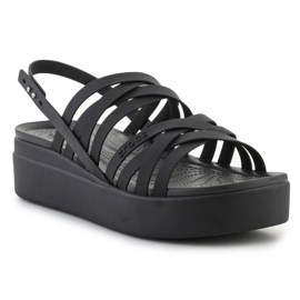 Sandálias Crocs Brooklyn Strappy Lowwdg 206751-001 preto 2