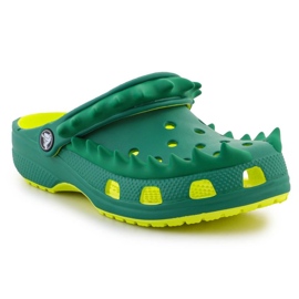 Chinelos Crocs Classic Spikes Clog T 210010-76U verde 2 Chinelos Crocs Classic Spikes Clog T 210010-76U verde 2