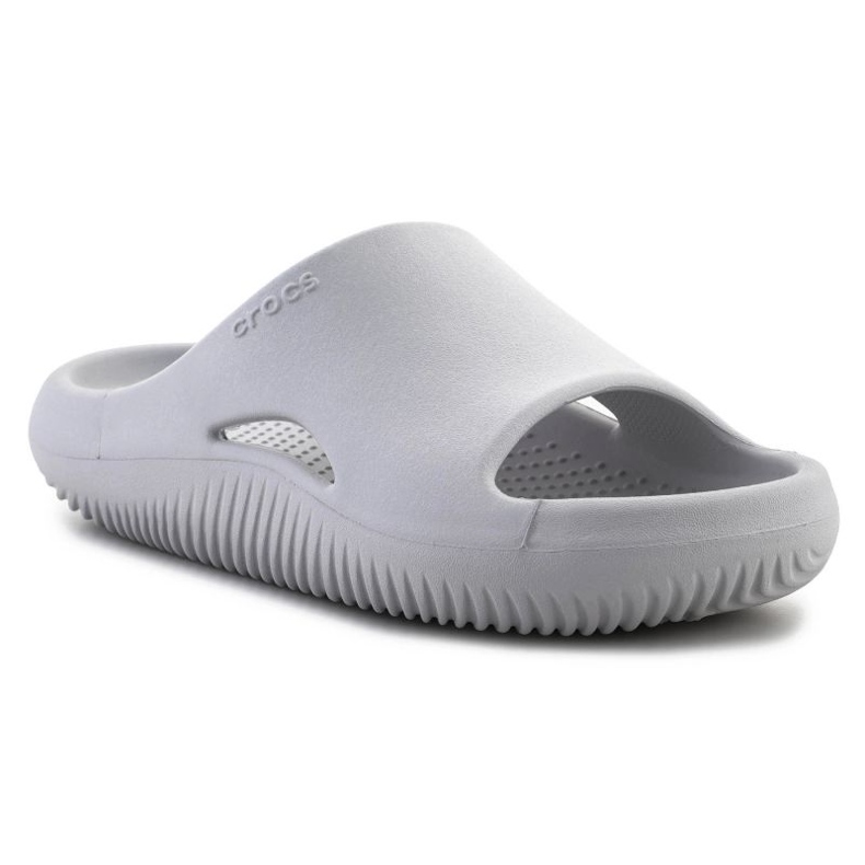 Chinelos Crocs Mellow Recovery Slide Atmosphere U 208392-1FT cinza 2 Chinelos Crocs Mellow Recovery Slide Atmosphere U 208392-1FT cinza 2