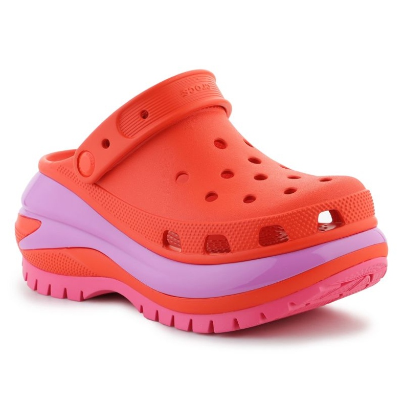 Chinelos Crocs Mega Crush Clog 207988-84J laranja 2 Chinelos Crocs Mega Crush Clog 207988-84J laranja 2