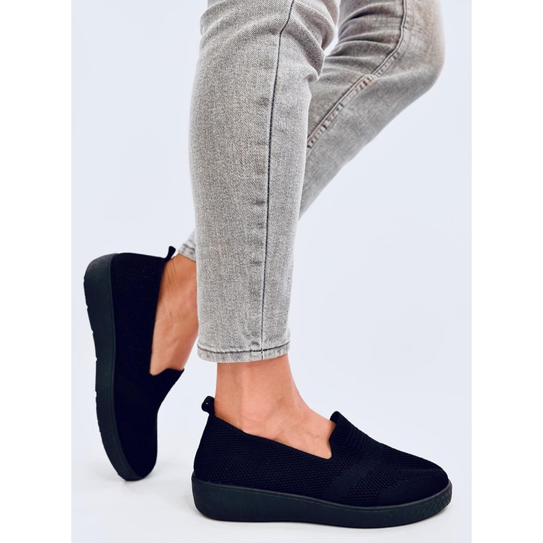 Tênis meia feminino, preto 2