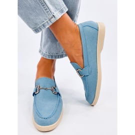 Seastar Mocassins femininos azuis com decoração azul 1