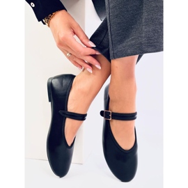 Sapatilhas femininas com alça, pretas preto 1