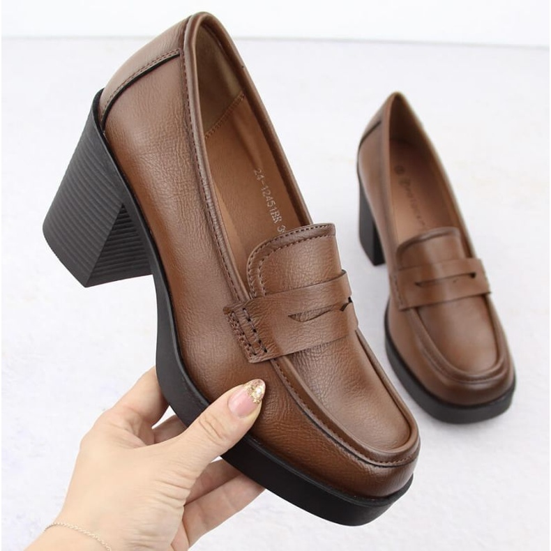 Sapatos de salto alto Potocki W 12451 WOL265B castanho 1